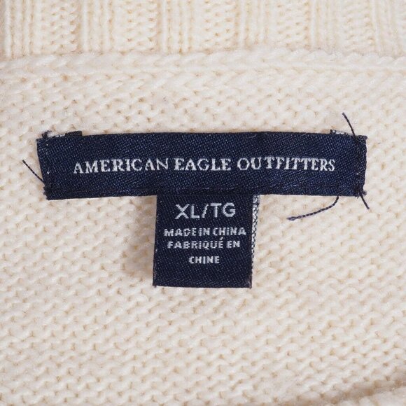 American Eagle Sweater Women XL Aztec Scoop Neck Pullover Long Sleeve - Picture 10 of 10